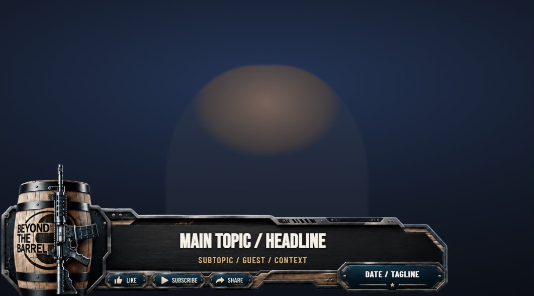 Broadcast overlay banner example