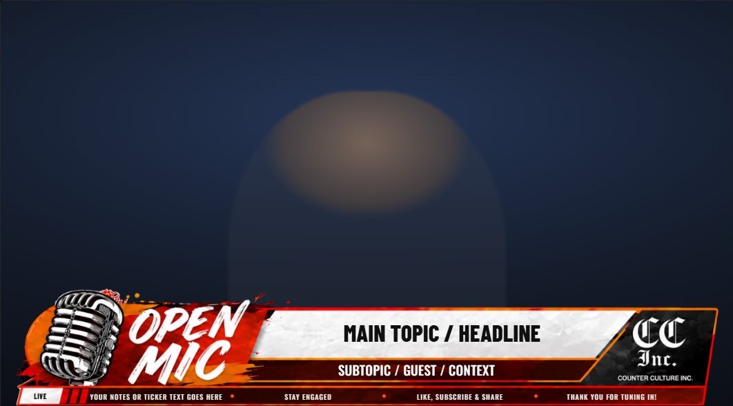 Broadcast overlay banner example